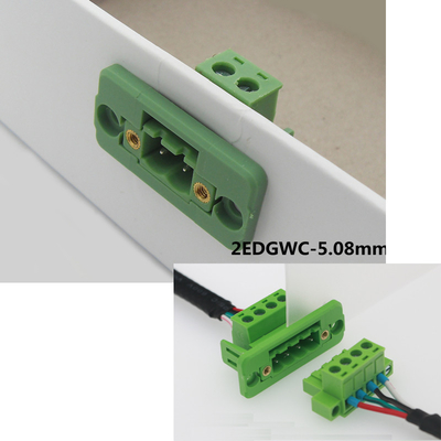 5.08 mm pitch Feed Through Flange Screw Terminal Blocks Dismountable