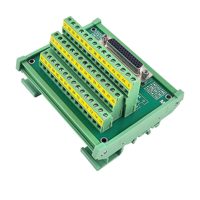 DB44 D Sub Female socket terminal block breakout board adapter with 1 meter cable