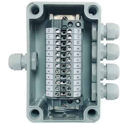 IP65 Waterproof Cable Junction Box 80*130*70mm with UK2.5B Din Rail Terminal Blocks set