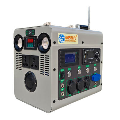 1000 Watts Hand Crank Generator FM AM SW Radio Phone Power Bank Outdoor Manual Dynamo Emergency Light