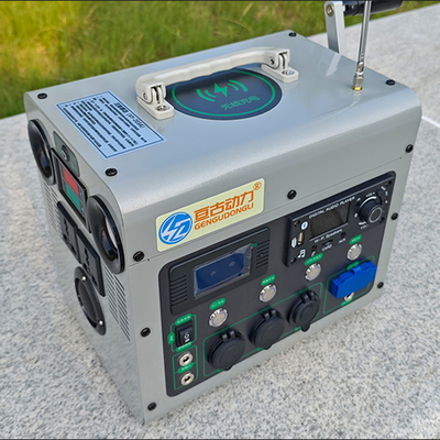 1000 Watts Hand Crank Generator FM AM SW Radio Phone Power Bank Outdoor Manual Dynamo Emergency Light
