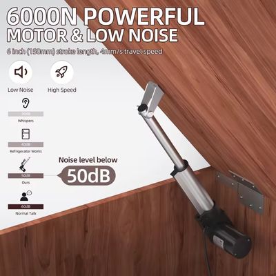 24V 6000N Linear Actuator 200mm 300mm 400mm 500mm Stroke Electric Linear Motor Telescopic Rod