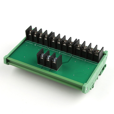 1 In 4 Out Power Source Wiring Distribution Splitter Terminal Blocks Breakout Board 300V 25A