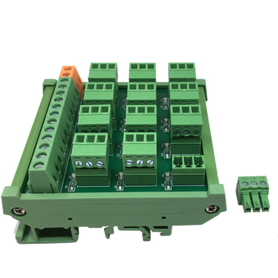 PLC Sensor Signal Input Distribution Module Terminal Blocks Connection Board 12 Arrays