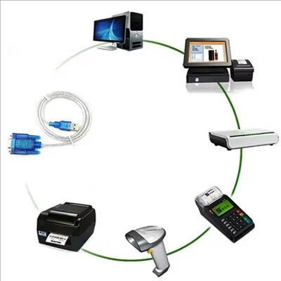 No Driver Program Needed USB RS232 To DB 9-Pin Converter Cable 80cm for Win10 Win11