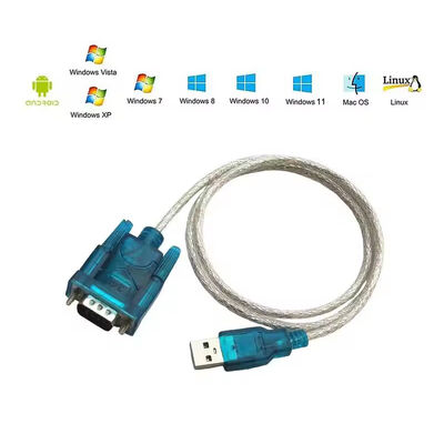 No Driver Program Needed USB RS232 To DB 9-Pin Converter Cable 80cm for Win10 Win11