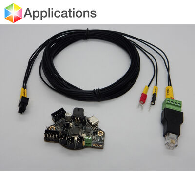 RJ11 6P4C Male Connector Modular Plugs to 4 Pin Screw Terminal Blocks Adapter