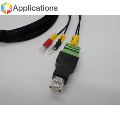 RJ11 6P4C Male Connector Modular Plugs to 4 Pin Screw Terminal Blocks Adapter