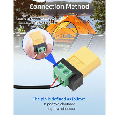XT60 2-Pin Screw Terminal Adapter Solderless Charging Connector for Drone FPV Balance Charger