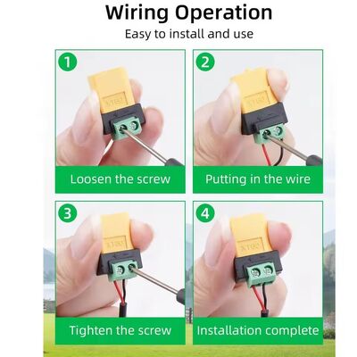 XT60 2-Pin Screw Terminal Adapter Solderless Charging Connector for Drone FPV Balance Charger
