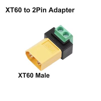 XT60 2-Pin Screw Terminal Adapter Solderless Charging Connector for Drone FPV Balance Charger