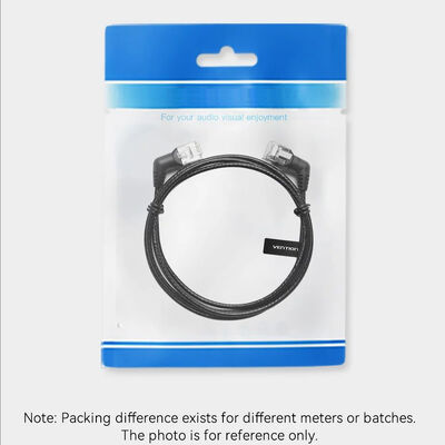 CAT6A Ethernet Cable 10Gbps 90 / 360 Degree Rotation Patch Cord Rj45 Connector For Laptop Router Network Lan Cable