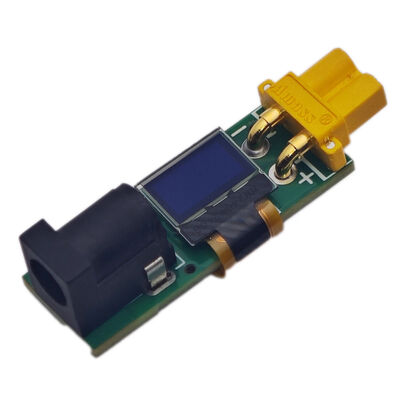 5-30V 10A DC to XT30 Female Adapter with Bidirectional Power Meter Battery Voltage Current Led Display for RC Model