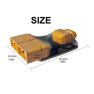 XT60 Connector Dual Battery Charge Adapter Parallel Board with Auto-Switching for RC Drone LiPo Battery