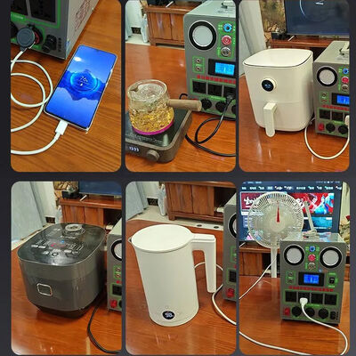 1500W 220V 12V 5V Hand Crank Generator Mobile Phone Charger Outdoor Backup Power Supply Vehicle Jump Starter