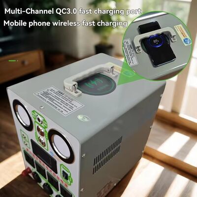 1500W 220V 12V 5V Hand Crank Generator Mobile Phone Charger Outdoor Backup Power Supply Vehicle Jump Starter