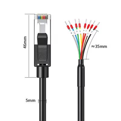 RJ45 RJ48 RJ50 RJ11 RJ12 Connector to 485 422 RJ45 to 232 Cable Data Transmission Line