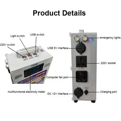 Hand Crank Generator Charger Generator Inverter Portable Outdoor 220V 500 Watts Power Pack