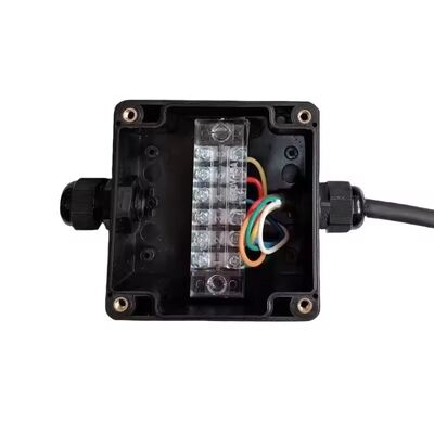 Black Outdoor Waterproof Cable Connector Junction Box With Terminals Electrical Wire Connection