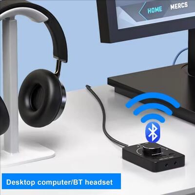 Sound Controller USB Computer Speaker Volume Control Knob Adjustment  Bluetooth 5.1 With Play Pause Skip Mute 3 Modes