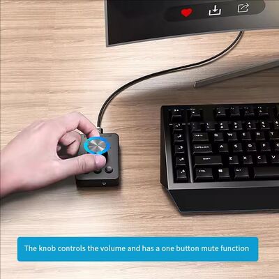 Sound Controller USB Computer Speaker Volume Control Knob Adjustment  Bluetooth 5.1 With Play Pause Skip Mute 3 Modes