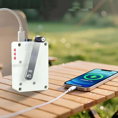 USB 5 Volts Hand Crank Generator Emergency Phone Charger Outdoor Camping Lighting Ignition