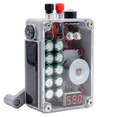 USB 5 Volts Hand Crank Generator Emergency Phone Charger Outdoor Camping Lighting Ignition