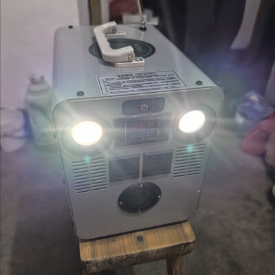 1000 Watts Hand Crank Generator Multimedia Player Power Bank Outdoor Manual Dynamo Emergency Light