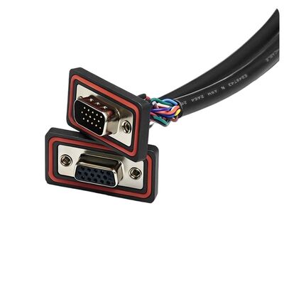 Waterproof DB9 Connector D Sub 9 Pin to Screw Terminal Blocks RS 232 485 Serial Adapter Panel Mount