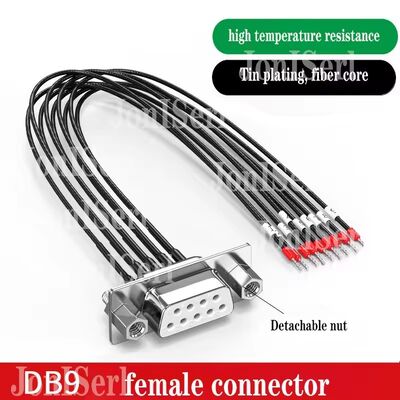 DB15/DB9/DB25 Connector Cable with Number Tube 26AWG 15Pin Serial Port Dual Shielded Wire