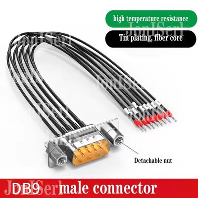 DB15/DB9/DB25 Connector Cable with Number Tube 26AWG 15Pin Serial Port Dual Shielded Wire