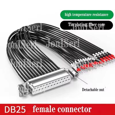 DB15/DB9/DB25 Connector Cable with Number Tube 26AWG 15Pin Serial Port Dual Shielded Wire