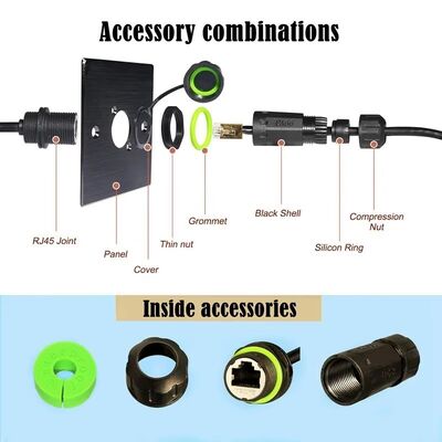 Starlink Gen3 Mini Ethernet Adapter 25CM Waterproof RJ45 Coupler Extension Cable