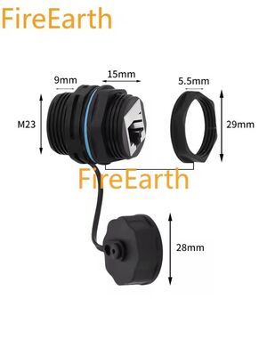 IP68 Waterproof RJ45 Network Connector Shielded Circular Cat6A RJ45 Coupler Plug Panel Socket