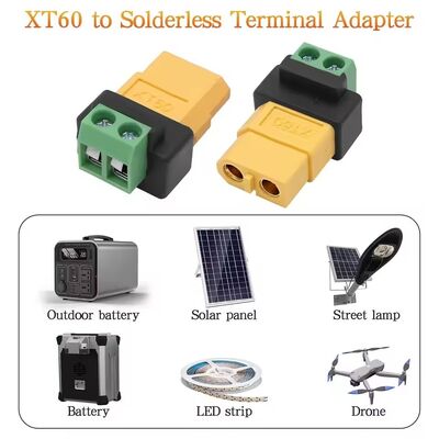 XT60 2-Pin Screw Terminal Adapter Solderless Charging Connector for Drone FPV Balance Charger