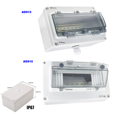 Electrical Enclosure Conduit Junction Box 250*150*200mm with UK2.5B Din Rail Terminal Blocks