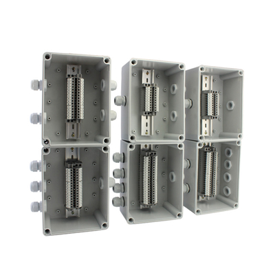 Cable Distribution Junction Box 200*150*100mm Waterproof with Din Rail Terminal Blocks