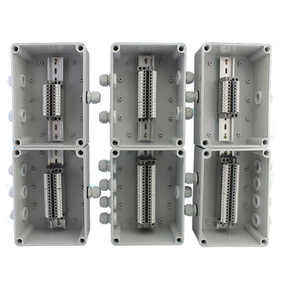 Cable Distribution Junction Box 200*150*100mm Waterproof with Din Rail Terminal Blocks