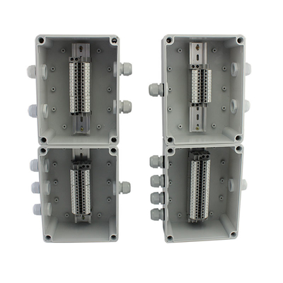 Cable Distribution Junction Box 200*150*100mm Waterproof with Din Rail Terminal Blocks