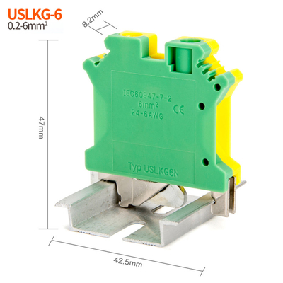 Die-cast Aluminum Enclosure Case Project Junction Box 150*100*80mm with UK6N Din Rail Terminal Blocks