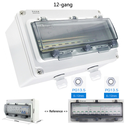 Electrical Enclosure Conduit Junction Box 250*150*200mm with UK2.5B Din Rail Terminal Blocks