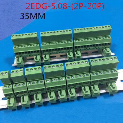 5.08mm / 0.2&quot; Pitch Pluggable Screw Terminal Blocks Din Rail Mounting