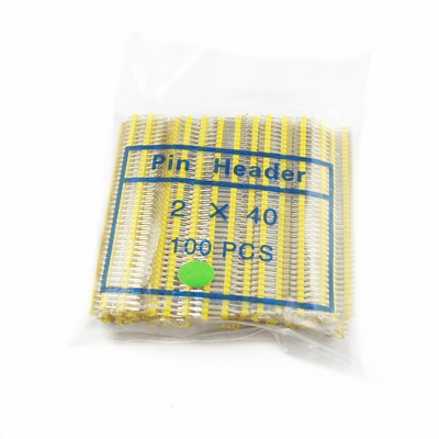 Colored 2x40P 40Pin 2.54mm 0.1&quot; Straight Double Row Male Pin Header Strip