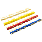 Colored 2x40P 40Pin 2.54mm 0.1" Straight Double Row Male Pin Header Strip