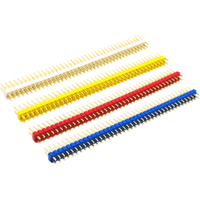 Colored 2x40P 40Pin 2.54mm 0.1&quot; Straight Double Row Male Pin Header Strip