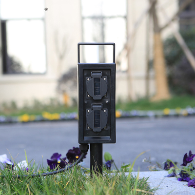 Outdoor Garden In-ground Lawn Insertion Electrical Power Sockets Outlet Stake 10A AC250V