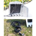 Outdoor Garden Electrical Power Outlet Socket Box Resin Enclosure Waterproof Stone-looking