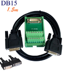 DB15 Single End Connectors D Sub 15 Pin Terminal Block Breakout Board DIN Rail