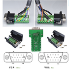 DB15 D Sub 15 Pin VGA ( 3+9 ) Three Row Male Female Connectors to Terminal Blocks Adapter