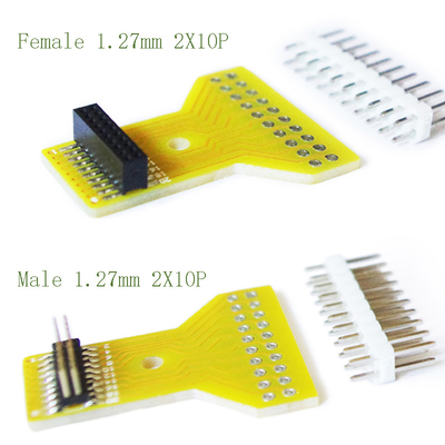 1.27mm Female to 2.00mm 2.54 mm Male Pin Headers Adapter PCB Board Converter Kit